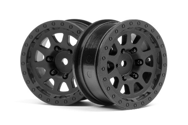 Cr-10 Wheel 1.9 (Black/2Pcs) i gruppen LEKER, BARN OG BABY / Radiostyrt / Reservedeler & Ekstra tilbehør / HPI / Felger / Offroad hos TP E-commerce Nordic AB (A02751)