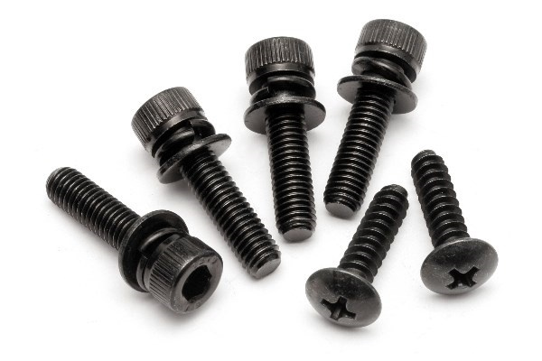 Flywheel Cover Screw Set i gruppen LEKER, BARN OG BABY / Radiostyrt / Reservedeler & Ekstra tilbehør / HPI / Motorer / Bensinmotorer Reservedeler hos TP E-commerce Nordic AB (A02952)