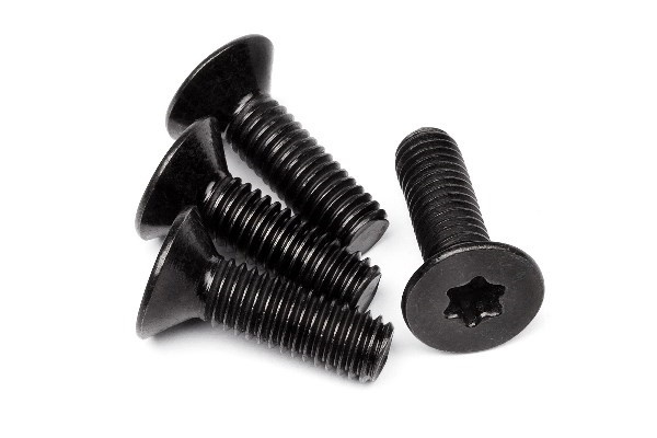 Torx-skrue med flatt hode M6X20Mm (4 stk.) i gruppen LEKER, BARN OG BABY / Radiostyrt / Reservedeler & Ekstra tilbehør / HPI / Motorer / Bensinmotorer Reservedeler hos TP E-commerce Nordic AB (A02971)