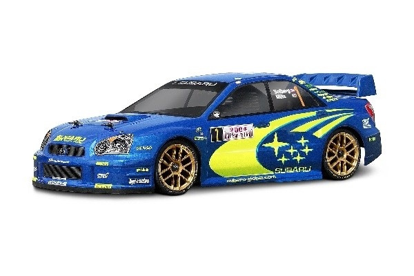 Subaru Impreza Wrc 2004 Monte C Body 190Mm/Wb255Mm i gruppen LEKER, BARN OG BABY / Radiostyrt / Reservedeler & Ekstra tilbehør / HPI / Karosseri & Tilbehør / Onroad Karosseri (Gjennomsiktig) hos TP E-commerce Nordic AB (A02998)