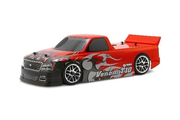 Venom T-10 karosseri (200Mm/Wb255Mm) i gruppen LEKER, BARN OG BABY / Radiostyrt / Reservedeler & Ekstra tilbehør / HPI / Karosseri & Tilbehør / Onroad Karosseri (Gjennomsiktig) hos TP E-commerce Nordic AB (A03002)