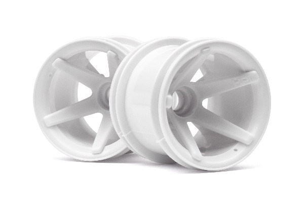 Super Star Mt Wheels Front (White/2.2In/2Pcs) i gruppen LEKER, BARN OG BABY / Radiostyrt / Reservedeler & Ekstra tilbehør / HPI / Felger / Offroad hos TP E-commerce Nordic AB (A03024)