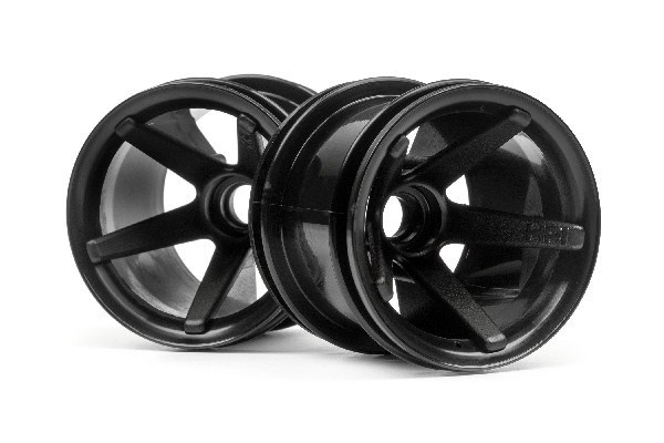 Super Star Mt Wheels Front (Black/2.2In/2Pcs) i gruppen LEKER, BARN OG BABY / Radiostyrt / Reservedeler & Ekstra tilbehør / HPI / Felger / Offroad hos TP E-commerce Nordic AB (A03025)