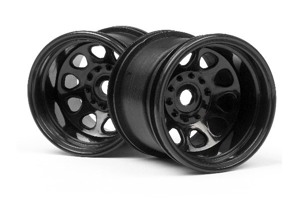 Classic King Wheel Black (2.2In/2Pcs) i gruppen LEKER, BARN OG BABY / Radiostyrt / Reservedeler & Ekstra tilbehør / HPI / Felger / Offroad hos TP E-commerce Nordic AB (A03033)