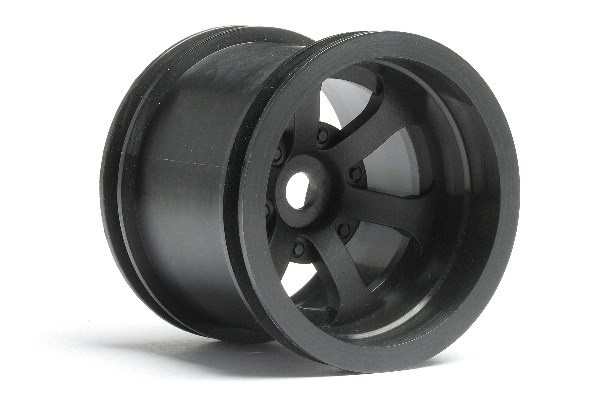 Scorch 6-Spoke Wheel Black (2.2In/55X50Mm/2Pcs) i gruppen LEKER, BARN OG BABY / Radiostyrt / Reservedeler & Ekstra tilbehør / HPI / Felger / Offroad hos TP E-commerce Nordic AB (A03041)