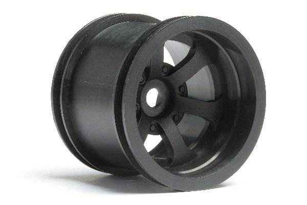 Scorch 6-spikers hjul svart (2,2 tommer/55X50 mm/2 stk.) i gruppen LEKER, BARN OG BABY / Radiostyrt / Reservedeler & Ekstra tilbehør / HPI / Felger / Offroad hos TP E-commerce Nordic AB (A03041)