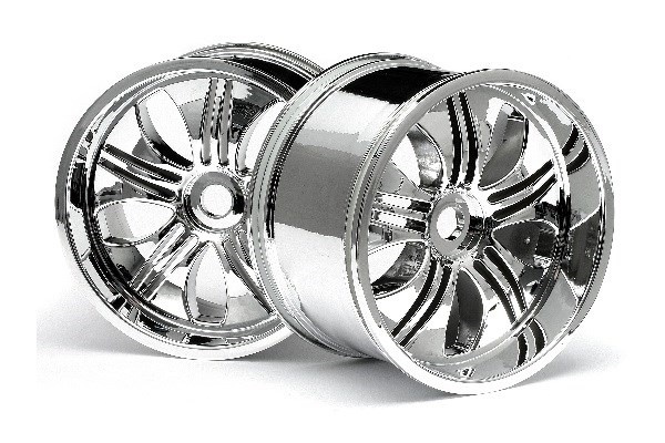 Tremor hjul krom (115X70Mm 7Inch/2Pcs) i gruppen LEKER, BARN OG BABY / Radiostyrt / Reservedeler & Ekstra tilbehør / HPI / Felger / Offroad hos TP E-commerce Nordic AB (A03058)