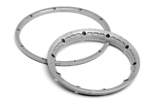 Heavy Duty hjulperlelåsringer sølvfarget F. 2 Whl i gruppen LEKER, BARN OG BABY / Radiostyrt / Reservedeler & Ekstra tilbehør / HPI / Felger / Offroad hos TP E-commerce Nordic AB (A03063)