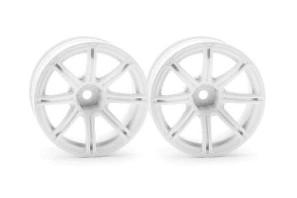 Work Emotion Xc8-hjul 26 mm hvitt (9 mm offset) i gruppen LEKER, BARN OG BABY / Radiostyrt / Reservedeler & Ekstra tilbehør / HPI / Felger / Onroad hos TP E-commerce Nordic AB (A03081)