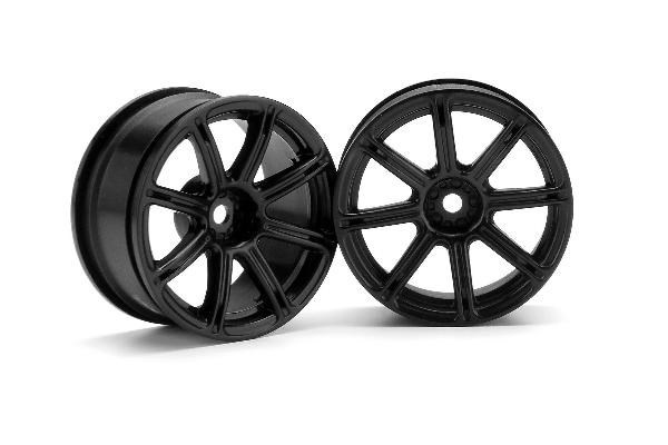 Work Emotion Xc8-hjul 26 mm svart (3 mm offset) i gruppen LEKER, BARN OG BABY / Radiostyrt / Reservedeler & Ekstra tilbehør / HPI / Felger / Onroad hos TP E-commerce Nordic AB (A03082)