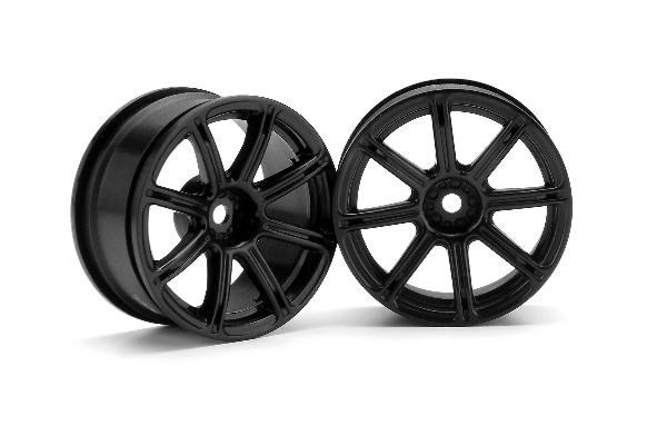 Work Emotion Xc8 Wheel 26Mm Black (3Mm Offset) i gruppen LEKER, BARN OG BABY / Radiostyrt / Reservedeler & Ekstra tilbehør / HPI / Felger / Onroad hos TP E-commerce Nordic AB (A03082)