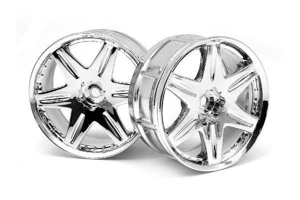 Lp29 Wheel Work Ls406 Chrome (2Pcs) i gruppen LEKER, BARN OG BABY / Radiostyrt / Reservedeler & Ekstra tilbehør / HPI / Felger / Onroad hos TP E-commerce Nordic AB (A03100)