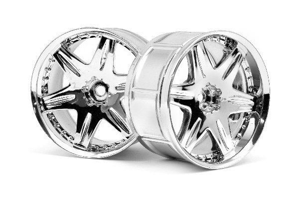 Lp35 Wheel Work Ls406 Chrome (2Pcs) i gruppen LEKER, BARN OG BABY / Radiostyrt / Reservedeler & Ekstra tilbehør / HPI / Felger / Onroad hos TP E-commerce Nordic AB (A03102)