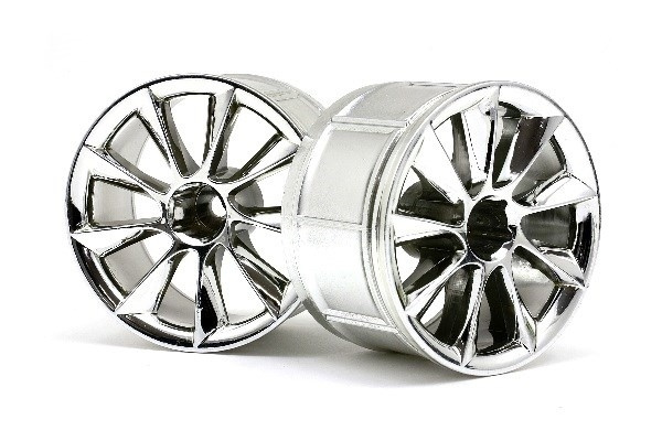 Lp35 Wheel Atg Rs8 Chrome (2Pcs) i gruppen LEKER, BARN OG BABY / Radiostyrt / Reservedeler & Ekstra tilbehør / HPI / Felger / Onroad hos TP E-commerce Nordic AB (A03109)