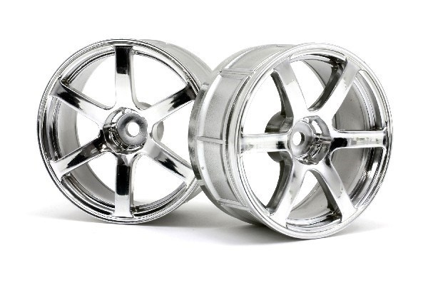 Lp29 Felg Yokohama Avs Model T6 Chrome (2 stk) i gruppen LEKER, BARN OG BABY / Radiostyrt / Reservedeler & Ekstra tilbehør / HPI / Felger / Onroad hos TP E-commerce Nordic AB (A03110)