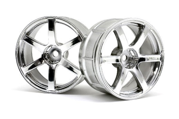 Lp29 Wheel Yokohama Avs Model T6 Chrome (2Pcs) i gruppen LEKER, BARN OG BABY / Radiostyrt / Reservedeler & Ekstra tilbehør / HPI / Felger / Onroad hos TP E-commerce Nordic AB (A03110)