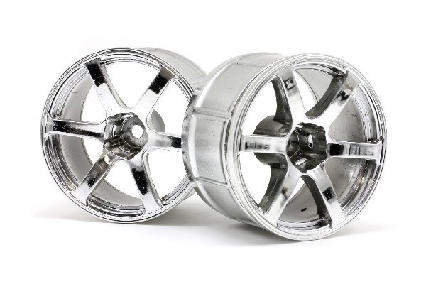 Lp35 Wheel Yokohama Avs Model T6 Chrome (2Pcs) i gruppen LEKER, BARN OG BABY / Radiostyrt / Reservedeler & Ekstra tilbehør / HPI / Felger / Onroad hos TP E-commerce Nordic AB (A03112)