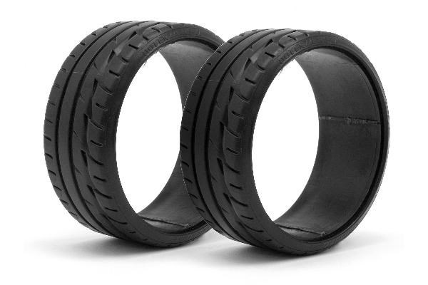 Lp29 T-Drift dekk Bridgestone Potenza Re-11 (2 stk.) i gruppen LEKER, BARN OG BABY / Radiostyrt / Reservedeler & Ekstra tilbehør / HPI / Dekk / Onroad hos TP E-commerce Nordic AB (A03113)