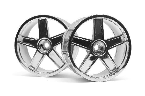 Lp29 hjul Mf type krom (3Mm offset/2 stk.) i gruppen LEKER, BARN OG BABY / Radiostyrt / Reservedeler & Ekstra tilbehør / HPI / Felger / Onroad hos TP E-commerce Nordic AB (A03119)