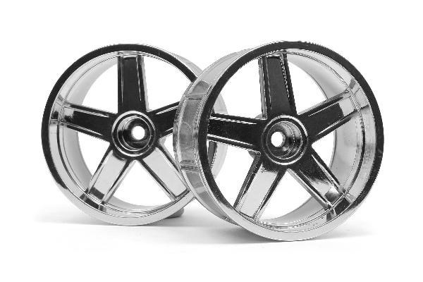 Lp35 hjul Mf Type Chrome (9Mm Offset/2Pcs) i gruppen LEKER, BARN OG BABY / Radiostyrt / Reservedeler & Ekstra tilbehør / HPI / Felger / Onroad hos TP E-commerce Nordic AB (A03121)