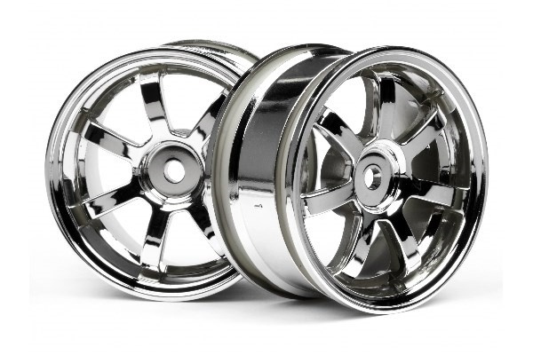 Mag7 Wheels 26Mm Chrome (0Mm Off Set) i gruppen LEKER, BARN OG BABY / Radiostyrt / Reservedeler & Ekstra tilbehør / HPI / Felger / Onroad hos TP E-commerce Nordic AB (A03122)