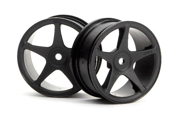 Super Star Wheels 26Mm Black (1Mm Offset) i gruppen LEKER, BARN OG BABY / Radiostyrt / Reservedeler & Ekstra tilbehør / HPI / Felger / Onroad hos TP E-commerce Nordic AB (A03126)