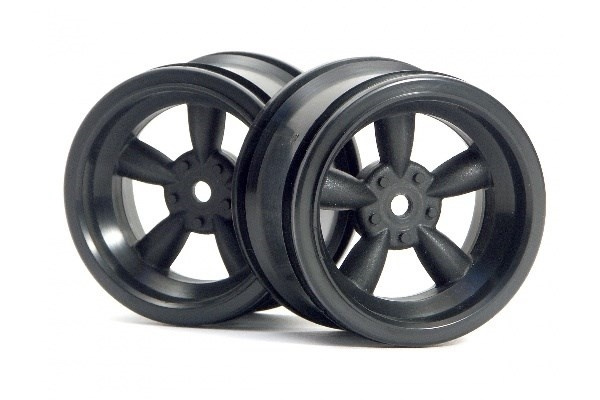 Vintage 5 eiker hjul 31Mm (bred) svart 6Mm offset i gruppen LEKER, BARN OG BABY / Radiostyrt / Reservedeler & Ekstra tilbehør / HPI / Felger / Onroad hos TP E-commerce Nordic AB (A03137)