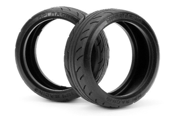 Super Drift Tire 26Mm Radial (Type A/2Pcs) i gruppen LEKER, BARN OG BABY / Radiostyrt / Reservedeler & Ekstra tilbehør / HPI / Dekk / Onroad hos TP E-commerce Nordic AB (A03158)