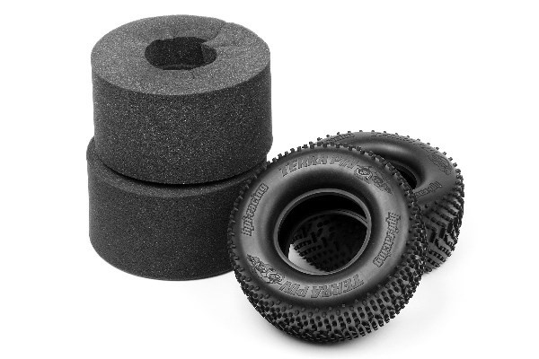 Terra Pin-dekk S-sammensatt (170X85Mm/2 stk.) i gruppen LEKER, BARN OG BABY / Radiostyrt / Reservedeler & Ekstra tilbehør / HPI / Dekk / Offroad hos TP E-commerce Nordic AB (A03182)