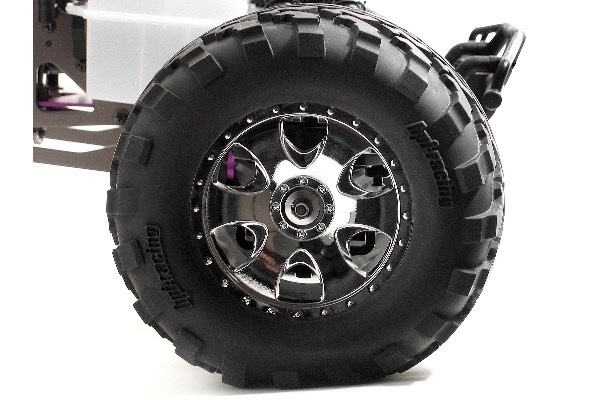 Mounted Gt2 Tyre S Compound On Warlock Wheel Crm i gruppen LEKER, BARN OG BABY / Radiostyrt / Reservedeler & Ekstra tilbehør / HPI / Dekk & Felg hos TP E-commerce Nordic AB (A03193)