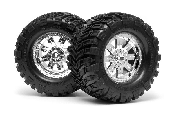 Montert Super Mud dekk 165X88Mm Ringz hjul Shncrm i gruppen LEKER, BARN OG BABY / Radiostyrt / Reservedeler & Ekstra tilbehør / HPI / Dekk & Felg hos TP E-commerce Nordic AB (A03194)