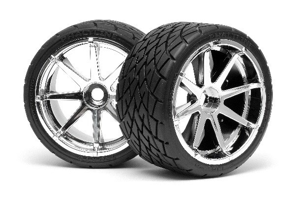 Montert Phaltline-dekk 140X70Mm på Blast Wheel Crm i gruppen LEKER, BARN OG BABY / Radiostyrt / Reservedeler & Ekstra tilbehør / HPI / Dekk & Felg hos TP E-commerce Nordic AB (A03197)