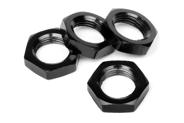 17 mm hjulmutter (svart/4 stk.) i gruppen LEKER, BARN OG BABY / Radiostyrt / Reservedeler & Ekstra tilbehør / HPI / Reservedeler & Tuning / Drivlinje hos TP E-commerce Nordic AB (A03336)