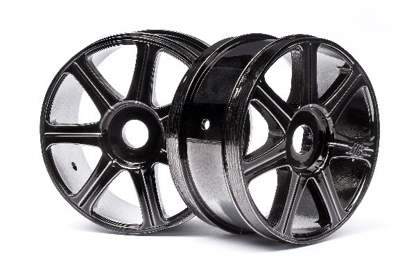 Hb Edge Wheel (Black Chrome/2Pcs) i gruppen LEKER, BARN OG BABY / Radiostyrt / Reservedeler & Ekstra tilbehør / HPI / Felger / Offroad hos TP E-commerce Nordic AB (A03356)