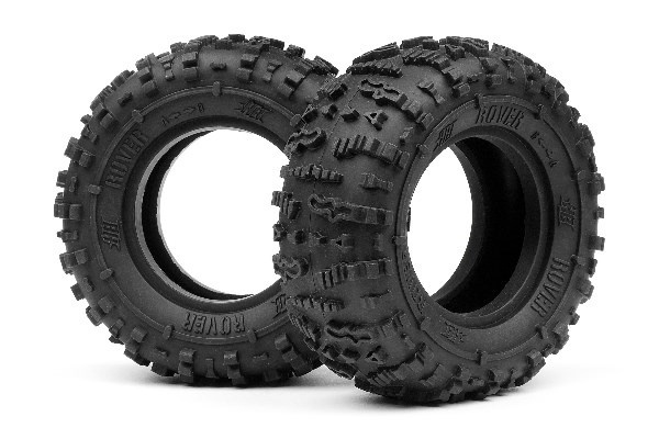 Rover 1.9 dekk (rød/bergkryper/2 stk.) i gruppen LEKER, BARN OG BABY / Radiostyrt / Reservedeler & Ekstra tilbehør / HPI / Dekk / Offroad hos TP E-commerce Nordic AB (A03360)