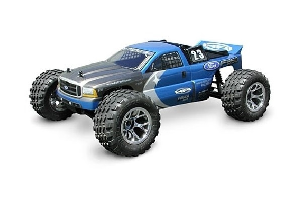 Ford F 350 lastebilkarosseri (Nitro Mt/Rush) i gruppen LEKER, BARN OG BABY / Radiostyrt / Reservedeler & Ekstra tilbehør / HPI / Karosseri & Tilbehør / Offroad Karosseri (Gjennomsiktig) hos TP E-commerce Nordic AB (A03418)