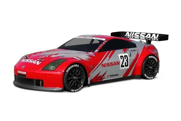 Nissan 350Z Nismo Gt Race karosseri (190Mm) i gruppen LEKER, BARN OG BABY / Radiostyrt / Reservedeler & Ekstra tilbehør / HPI / Karosseri & Tilbehør / Onroad Karosseri (Gjennomsiktig) hos TP E-commerce Nordic AB (A03465)