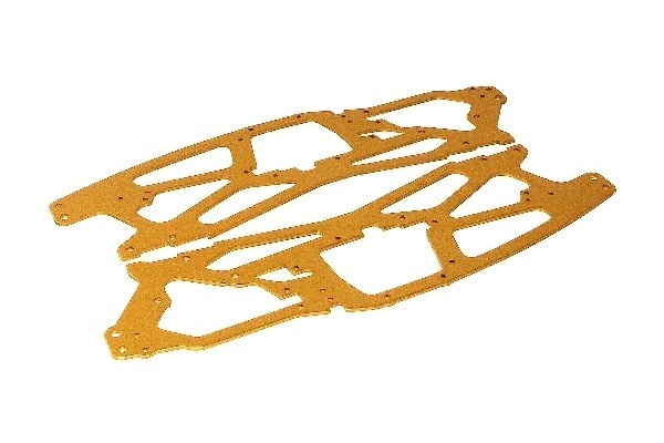 Main Chassis 2.5Mm (Gold/2Pcs) i gruppen LEKER, BARN OG BABY / Radiostyrt / Reservedeler & Ekstra tilbehør / HPI / Reservedeler & Tuning / Chassideler hos TP E-commerce Nordic AB (A03466)