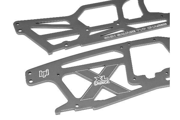Hovedchassis-sett (Savage Xl/Grå) i gruppen LEKER, BARN OG BABY / Radiostyrt / Reservedeler & Ekstra tilbehør / HPI / Reservedeler & Tuning / Chassideler hos TP E-commerce Nordic AB (A03469)