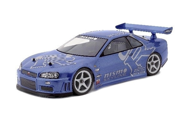 Nissan Skyline R34 Gt-R karosseri (200Mm) i gruppen LEKER, BARN OG BABY / Radiostyrt / Reservedeler & Ekstra tilbehør / HPI / Karosseri & Tilbehør / Onroad Karosseri (Gjennomsiktig) hos TP E-commerce Nordic AB (A03480)