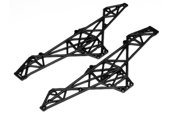 Sett med hovedchassis (svart) i gruppen LEKER, BARN OG BABY / Radiostyrt / Reservedeler & Ekstra tilbehør / HPI / Reservedeler & Tuning / Chassideler hos TP E-commerce Nordic AB (A03665)