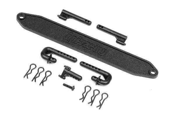 Sett for karosserifeste/batteriholder i gruppen LEKER, BARN OG BABY / Radiostyrt / Reservedeler & Ekstra tilbehør / HPI / Reservedeler & Tuning / Chassideler hos TP E-commerce Nordic AB (A03767)