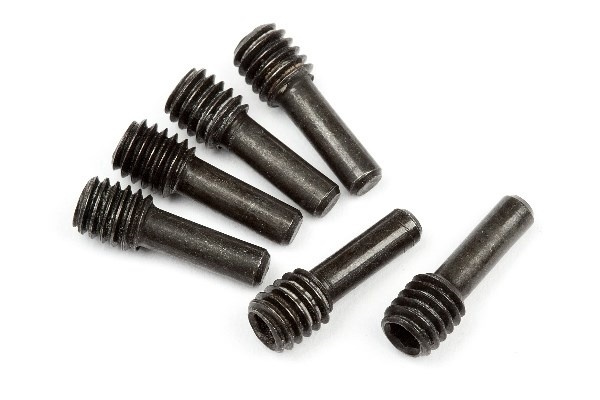 Screw Shaft M4X2.5X12Mm (Black/6Pcs) i gruppen LEKER, BARN OG BABY / Radiostyrt / Reservedeler & Ekstra tilbehør / HPI / Reservedeler & Tuning / Drivlinje hos TP E-commerce Nordic AB (A03819)