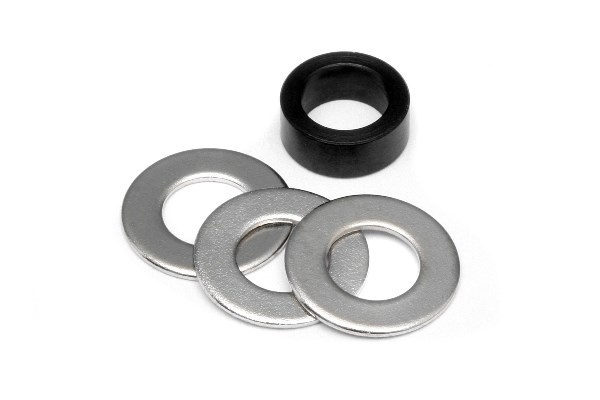 Avstandsstykkesett i metall 5X7,5X3Mm i gruppen LEKER, BARN OG BABY / Radiostyrt / Reservedeler & Ekstra tilbehør / HPI / Skruer/Fester / Skiver hos TP E-commerce Nordic AB (A03835)