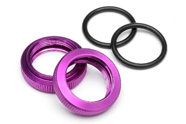 Støtdempermutter 20 mm (lilla/2 stk.) i gruppen LEKER, BARN OG BABY / Radiostyrt / Reservedeler & Ekstra tilbehør / HPI / Reservedeler & Tuning / Støtdempere hos TP E-commerce Nordic AB (A03908)