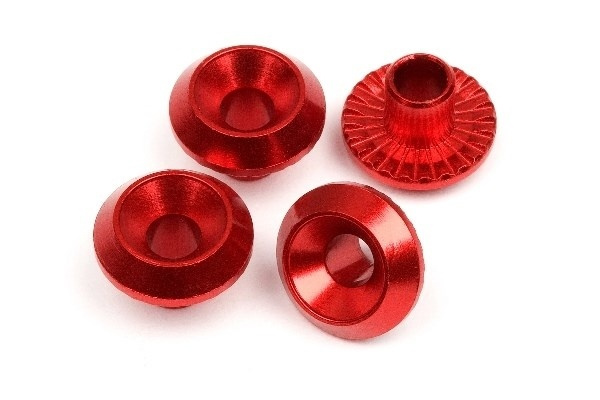 Wheel Washer (Red/4Pcs) i gruppen LEKER, BARN OG BABY / Radiostyrt / Reservedeler & Ekstra tilbehør / HPI / Skruer/Fester / Skiver hos TP E-commerce Nordic AB (A04047)