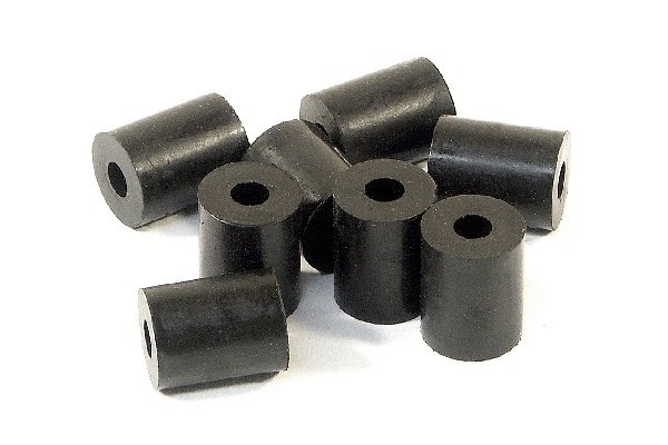 Rubber Tube 3 X 8 10Mm (Shaped/Black/8Pcs) i gruppen LEKER, BARN OG BABY / Radiostyrt / Reservedeler & Ekstra tilbehør / HPI / Reservedeler & Tuning / Støtdempere hos TP E-commerce Nordic AB (A04073)