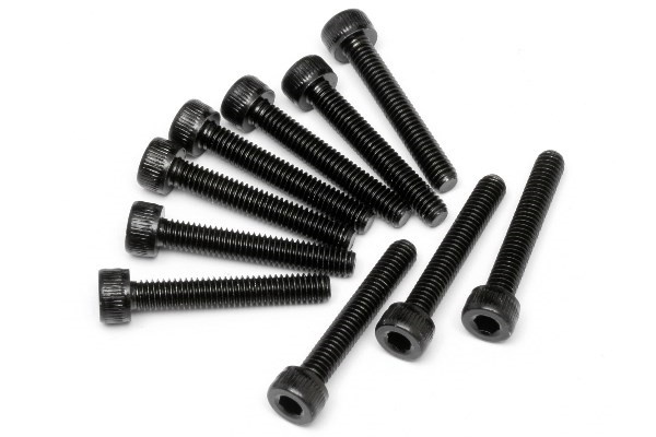 Skruer med hettehode M4X25Mm (10 stk.) i gruppen LEKER, BARN OG BABY / Radiostyrt / Reservedeler & Ekstra tilbehør / HPI / Skruer/Fester / Skruer hos TP E-commerce Nordic AB (A04226)
