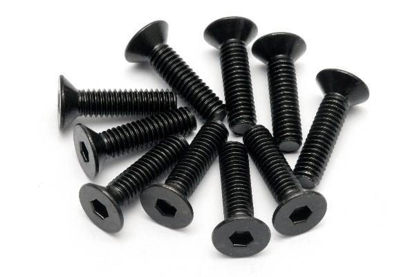 Flat Head Screw M4X15Mm (Hex Socket/10Pcs) i gruppen LEKER, BARN OG BABY / Radiostyrt / Reservedeler & Ekstra tilbehør / HPI / Skruer/Fester / Skruer hos TP E-commerce Nordic AB (A04231)