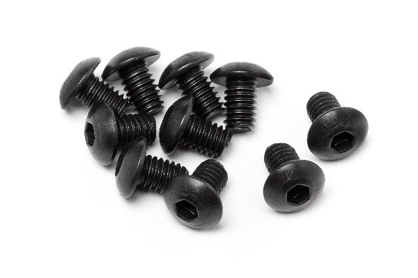 Button Head Screw M4X6Mm (Hex Socket/10Pcs) i gruppen LEKER, BARN OG BABY / Radiostyrt / Reservedeler & Ekstra tilbehør / HPI / Skruer/Fester / Skruer hos TP E-commerce Nordic AB (A04232)